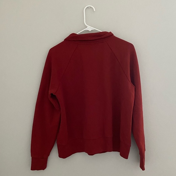 NWT Under Armour Women's Cardinal Red Rival Fleece Half Zip Size Small - Picture 4 of 6